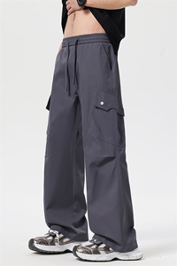 百搭工装裤男春夏天新款休闲裤直筒宽松cleanfit长裤子Z2521-P40图片