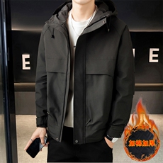 加棉加厚外套男士休闲连帽夹克潮流时尚男棉衣NM190-P105，男装夹克，星座310B-3