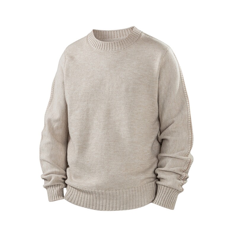 针织毛衫男圆领套头休闲宽松上衣日系撞色复古外套，女装短外套，星座914