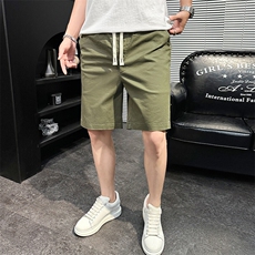 夏季新款水洗短裤男纯棉宽松五分裤休闲短裤XZ310B-3-DK8033-P35，男装牛仔裤，星座310B-3