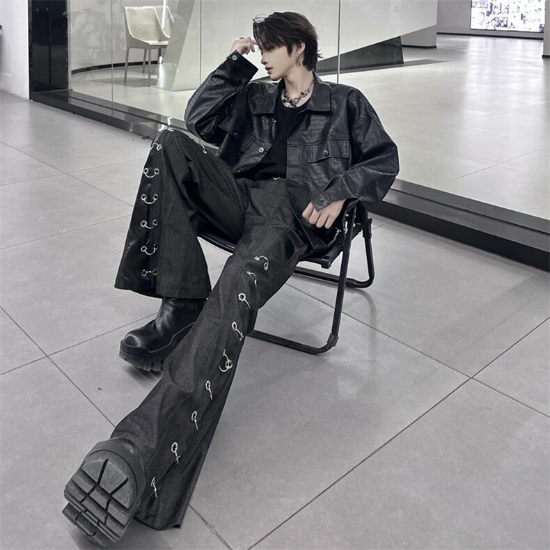 自家图鳄鱼纹中性潮牌机车服pu皮衣夹克外套男1517-P108,男装夹克,星座910-5