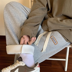 冬季加绒加厚裤子百搭潮流运动裤休闲裤卫裤117Ap38，男装休闲裤，电商D315A