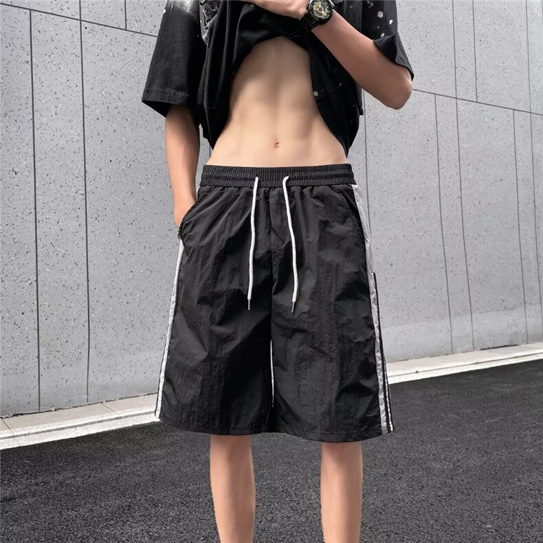 2024年夏季新款黑色短裤X151P28,男装牛仔裤,星座1116-2