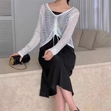 针织外套搭配吊带连衣裙，女装背心吊带，时代公主