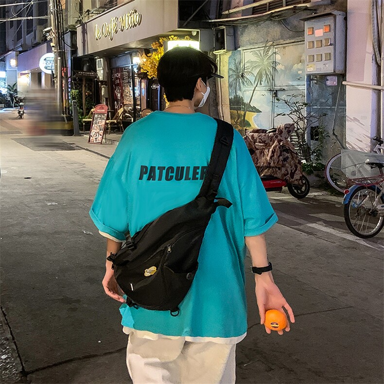 B239-D915-P28港风夏季落肩袖短袖t恤男卡通小熊印花体恤上衣,男装T恤,星座514-2(原B239)