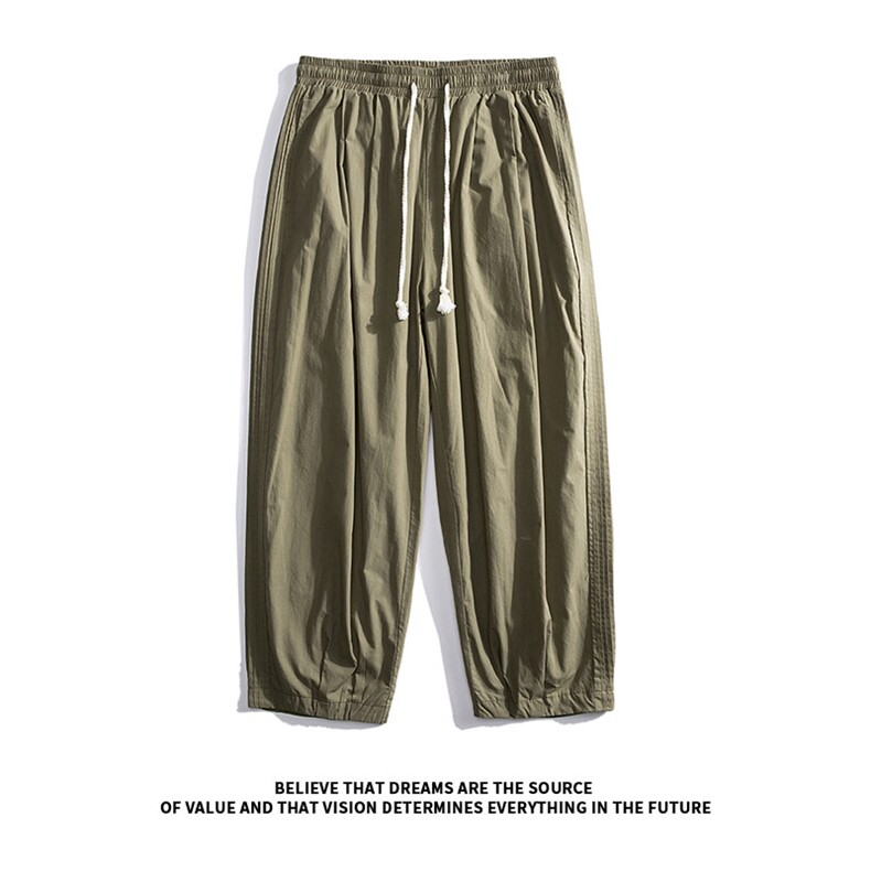 日系cityboy灯笼裤子潮牌ins宽松直筒运动哈伦束脚裤K199TP50控75，男装休闲裤，电商A140（原A102B-1）