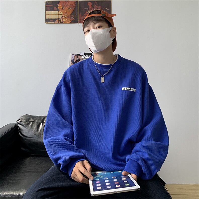 2025秋季港风假两件华夫格圆领卫衣外套W2202-P58控78，女装短外套，电商A036A