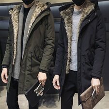 男士中长款棉袄外套2020冬季新款棉服加厚保暖羽绒棉衣DS219T，男装棉衣，电商A102