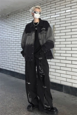 美式vibe复古渐变牛仔夹克男秋冬季潮牌高街痞帅宽松休闲工装外套，男装夹克，星座505-2（原电商A260-1)