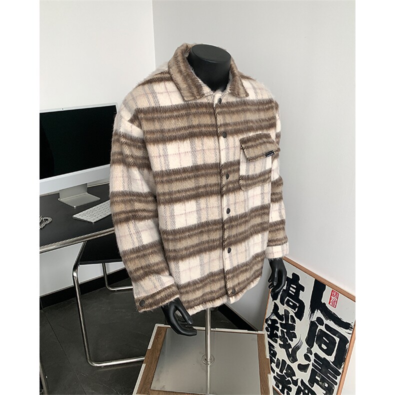 短款呢料呢子夹克冬季毛呢大衣XZ514-2-F008-常规P100加棉P125,男装夹克,星座514-2(原B239)