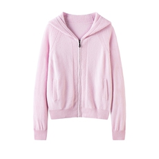 2025年秋季时尚百搭通勤简约休闲连帽开衫外套,女装羊绒衫,泰盈纯羊绒,清河羊绒市场 2025年秋季时尚百搭通勤简约休闲连帽开衫外套,女装羊绒衫,泰盈纯羊绒,清河羊绒市场