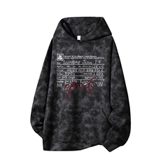 得物供货、重磅420克现货麂皮绒扎染卫衣HD019-1-WL25158ZR-P45，男装卫衣，电商019-1