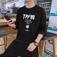 卫衣男潮流宽松百搭ins2021新款秋季印花圆领上衣潮牌DF115T，男装卫衣，电商A102