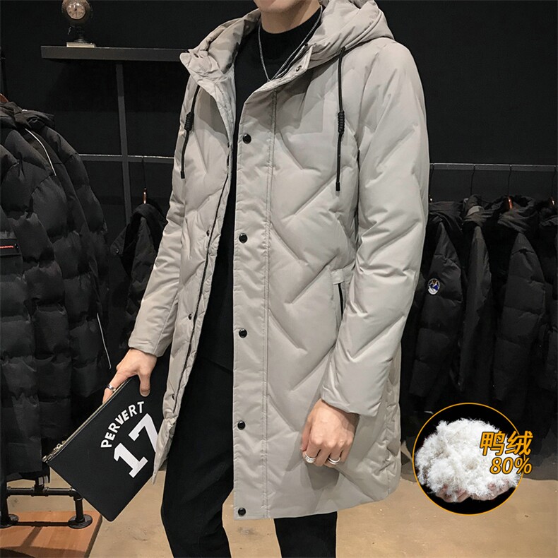 羽绒服男 2021新款男士中长款冬季加厚外套DS275T图片