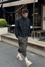 秋季2025老钱风抖音纯色休闲立领夹克店主风A236-82531-p145，男装夹克，电商A236
