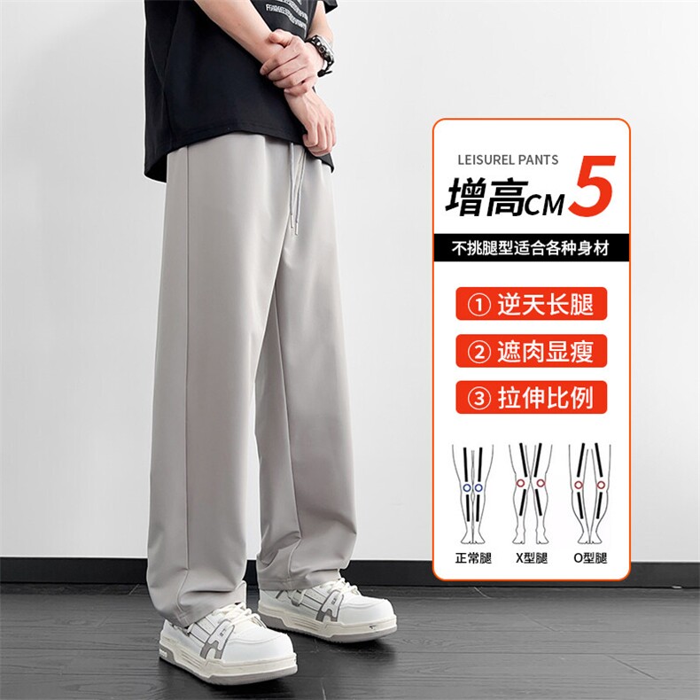 直筒裤子男春季新款美式纯色宽松休闲卫裤阔腿长裤,男装休闲裤,星座1206（原A206）