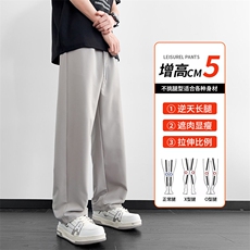 直筒裤子男春季新款美式纯色宽松休闲卫裤阔腿长裤，男装休闲裤，星座1206（原A206）