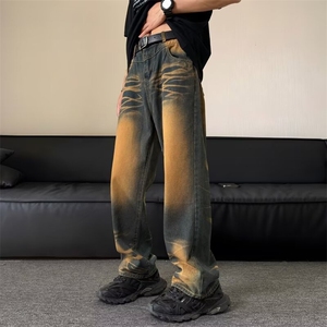 2024美式牛仔裤男款直筒长裤潮 NDK101 P55图片