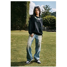 5478-P43原版做工刺绣款螺口圆领休闲长袖T恤，女装T恤，星座617A-2