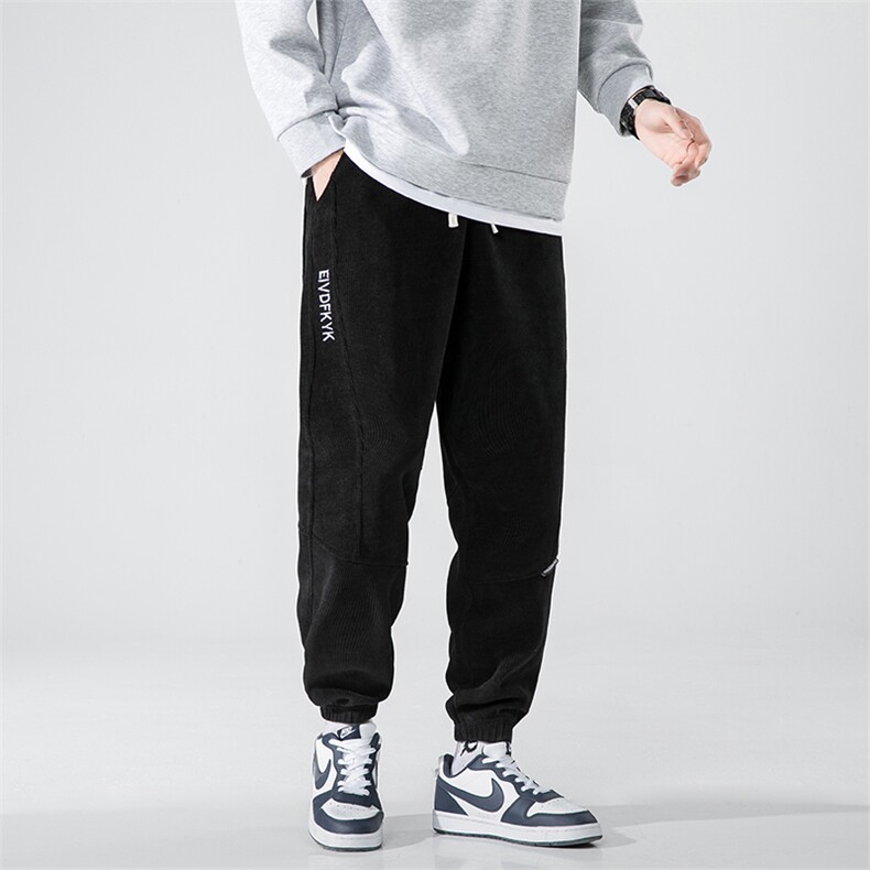 男大码刺绣束脚休闲裤1516-1_9968-L-4XLP605XL-10XLP60,男装休闲裤,星座1516-1