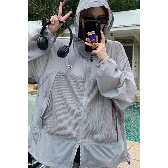 2025户外薄款防晒衣女生夏季透气运动百搭外套防紫外线防晒服旅游图片