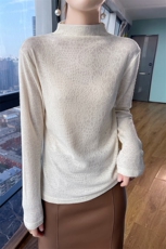 秋冬新款高领羊毛衫女修身显瘦百搭气质长袖打底衫，女装针织衫/毛衣，绒宛羊绒