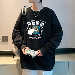 8XL圆领卫衣男超大码胖子肥佬大号长袖t恤S6403-P28图片