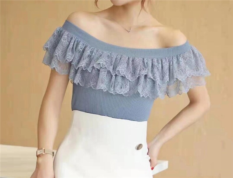 蕾丝露肩设计风格，其它，魅力元素