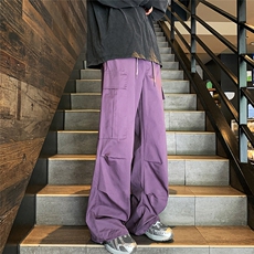 直筒原宿时尚潮牌潮运动裤男休闲裤青春流行，女装休闲裤，星座716-2