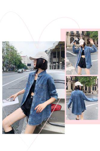 秋款牛仔衬衣，其它，红嘴鸥