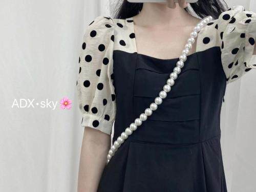 夏款波点袖韩版连衣裙，女装连衣裙，奥帝秀