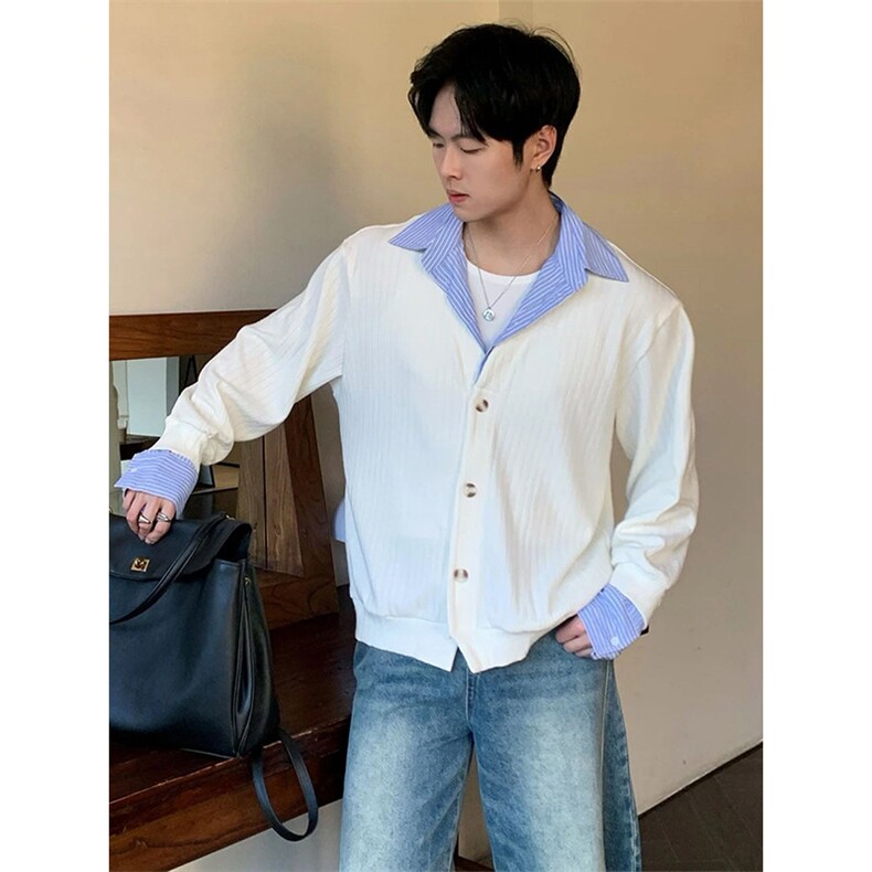 JY561-72假两件毛衣开衫针织衫上衣男装,男装针织衫/毛衣,星座1501-3