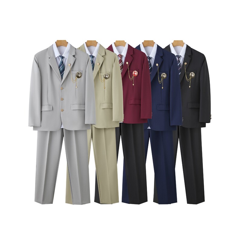 气质日系学院风男生dk制服西装外套jk校供感西服学生痞帅班服套装,男装西服套装,星座506A