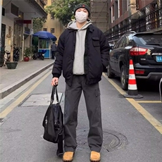 美式vibe风复古水洗做旧工装牛仔裤男女ins潮牌长裤WL83000-P55，男装牛仔裤，星座1008