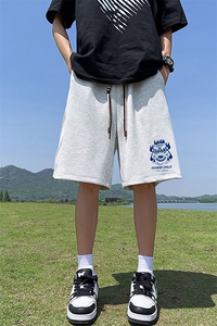 已注册得物直播抖音品质运动男中裤五分休闲短裤K393P35控48图片
