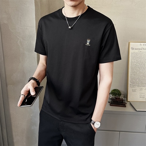 男士新款圆领百搭高级感时尚短袖T恤棉质潮流夏季上衣T3301-P38图片