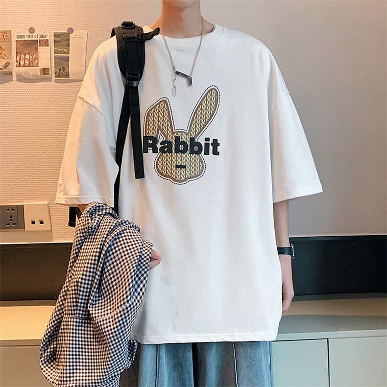 大码短袖t恤男夏季五分袖男装2023新款纯男生宽松衣服TX314-P30,男装T恤,星座505-3