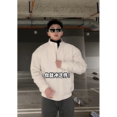 26春装新款美拉德立领飞行夹克boxy廓形休闲百搭外套上衣JK6500，男装夹克，电商A486