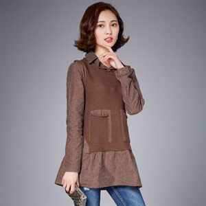 时尚宽松显瘦长袖针织衫女秋冬季新款韩版百搭气质连帽毛衣外套图片