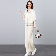 春季套装女2025新款高级感穿搭一整套时尚休闲中年妈妈运动两件套，女装套装/套裙，悦见她