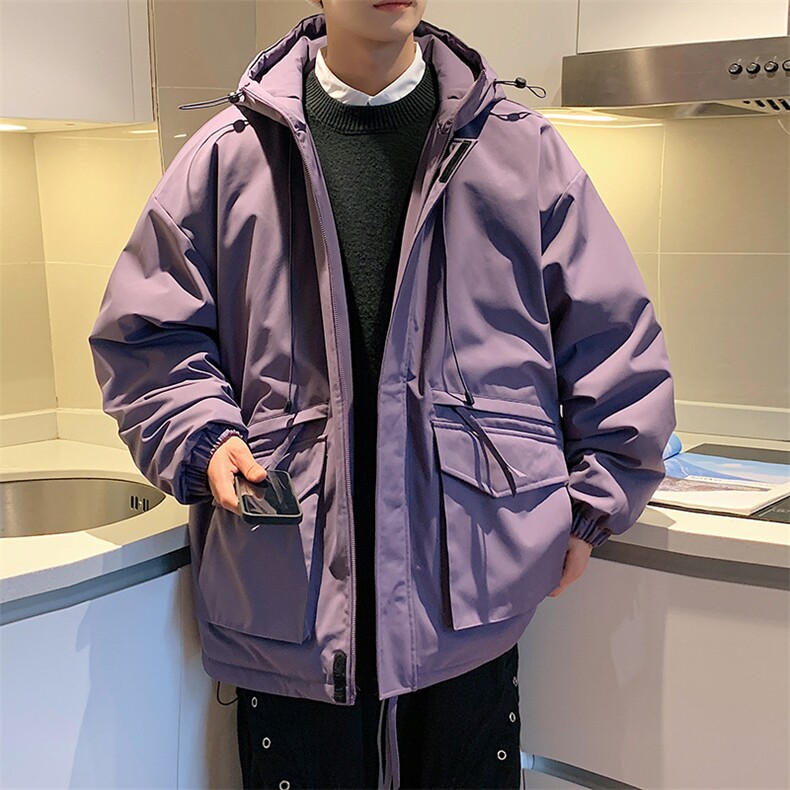 棉衣男宽松防风防水加厚冲锋衣棉衣外套MY8830-P98,男装夹克,星座1204-3