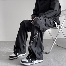 春季新款机能风潮牌运动裤男直筒休闲裤黑色冲锋裤现货K7645-P43，男装休闲裤，星座512-3