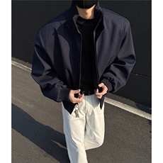 主推美式高街立领棒球服飞行垫肩夹克短款外套男D401特P75，男装夹克，电商A335-1（原A458）