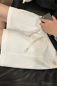 K8032/P35夏季新款提花运动系绳短裤男中裤潮宽松大码休闲裤子图片
