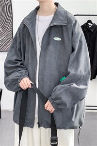 假两件外套男生夹克休闲潮牌ins春秋款男装22113-P70控108图片