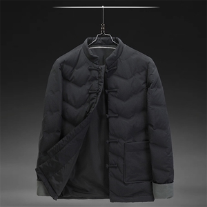 唐装羽绒服冬季风盘扣休闲加厚90%白鸭绒保暖外套BG8892-P245图片
