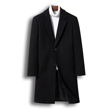 秋冬新款羊毛羊绒大衣男士宽松休闲呢子加厚中长款毛呢外套修身男，女装短外套，星座505-2（原电商A260-1)