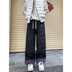 XZ-221-5/K155/P48冬季加厚加棉防水拼接羊羔绒棉裤休闲裤，男装休闲裤，星座221-5