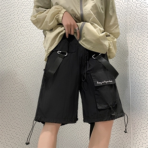 8XL-M特大码肌理感五分裤户外登山裤冲锋裤短裤男DK1502P49控68图片