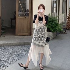 现货蕾丝吊带连衣裙2C105-0522-P145-K218，女装连衣裙，2C105